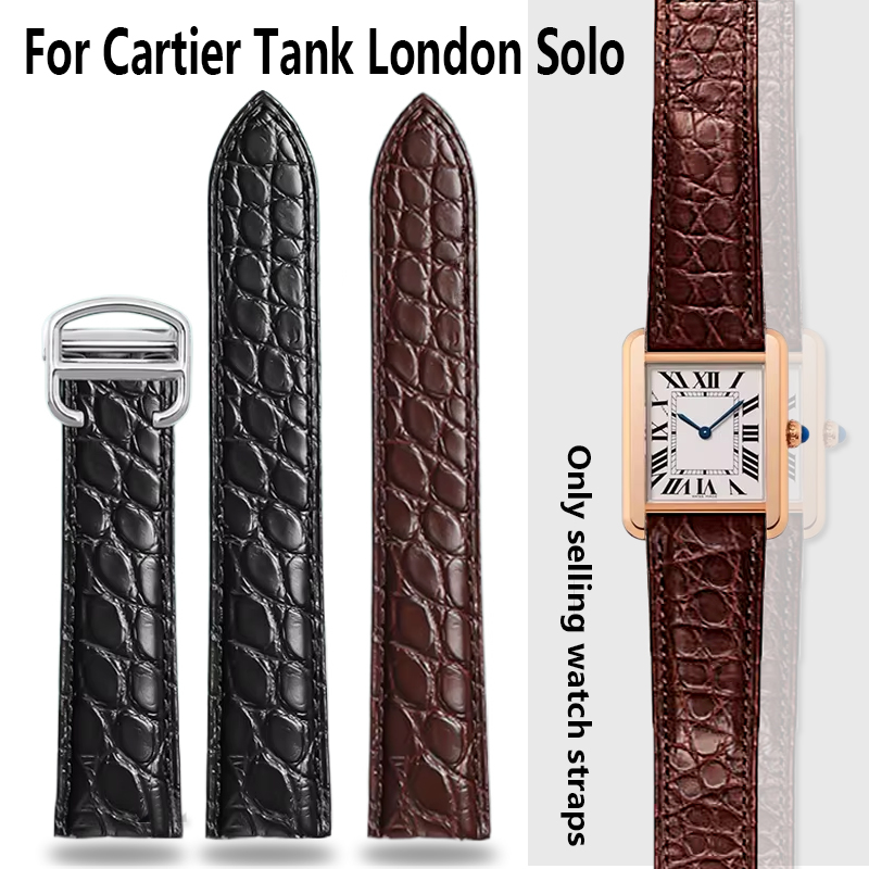 Men'S Accessories London - Crocodile Watchband 16 18 20 22