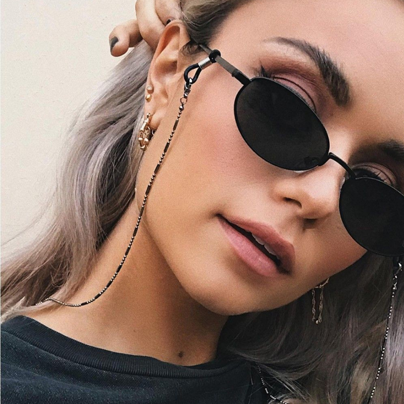 Men Accessories In Silver - Mask Sunglasses Chains for Women Men
