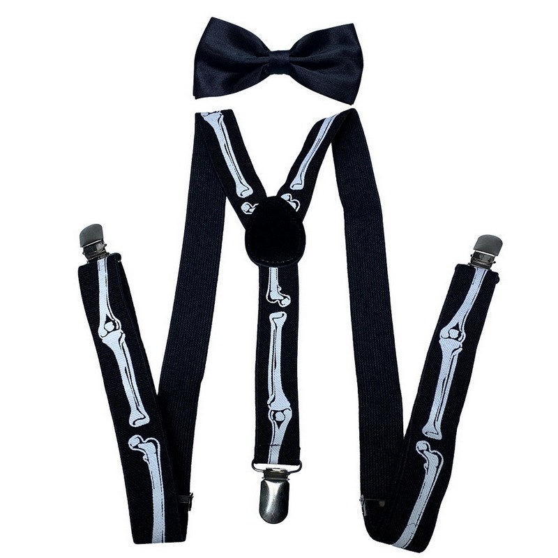 Tie Clip Set - Men Women Adjustable Elastic Suspenders Clip
