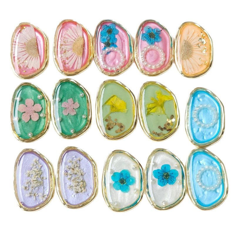 Men Accessories Locket - Min order 20pcs/lot color flowers core