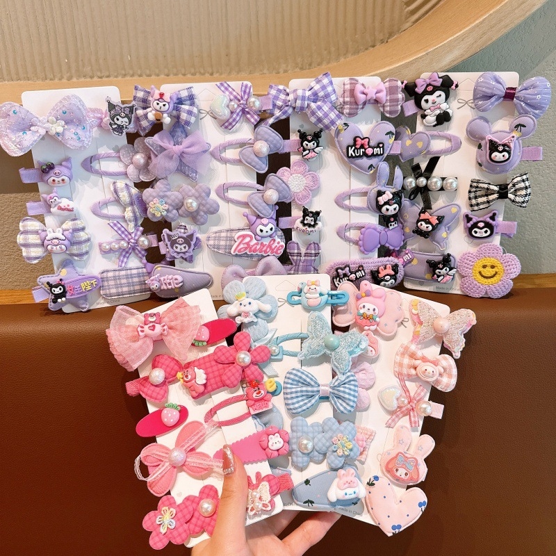 Tie Clip Set - Hello Kitty Kuromi Hair Accessory Set,