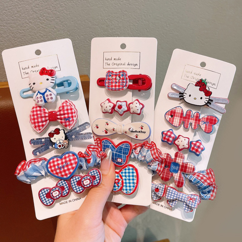 Tie Clip Set - Hello Kitty Kuromi Hair Accessory Set,