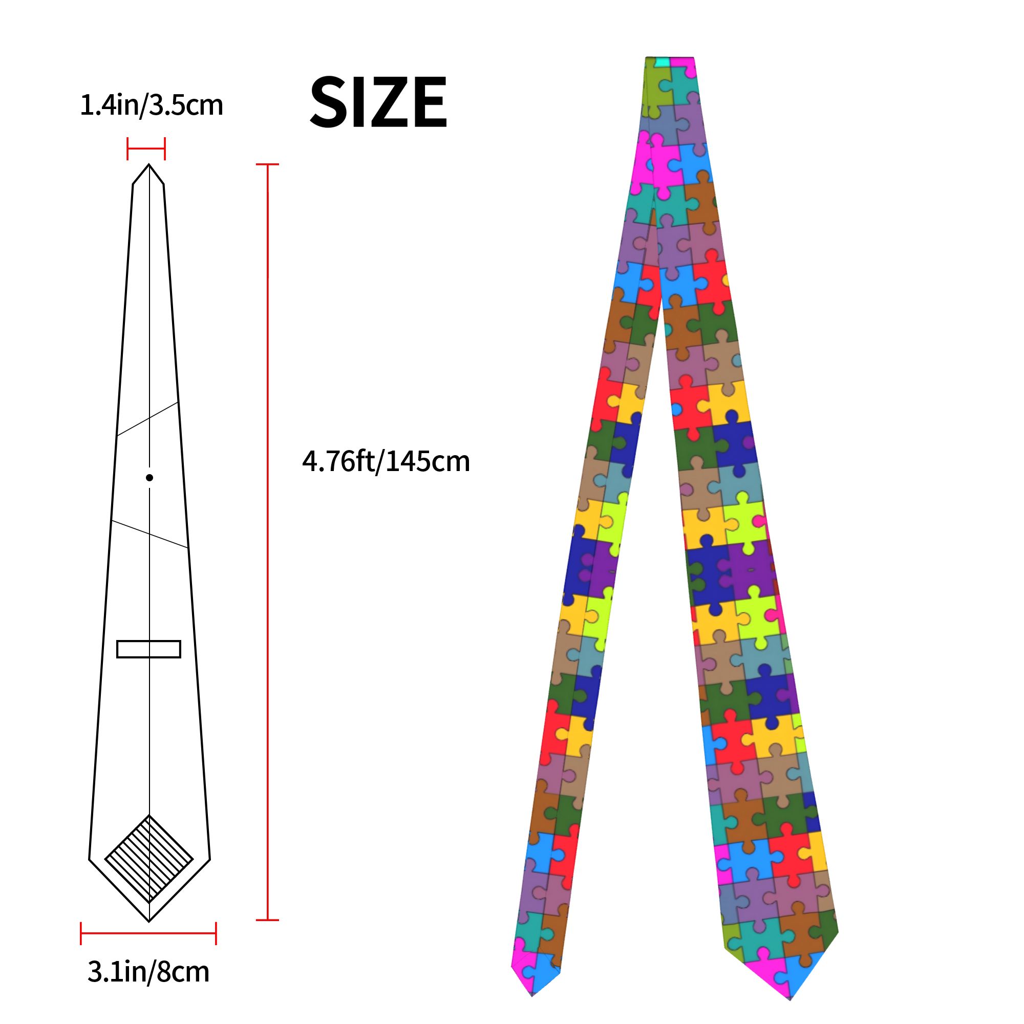 Dark Gradient Puzzle Tie  Wedd - огляд і ціна Men Accessories Wedding