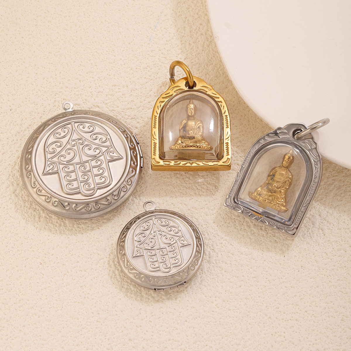 1/2pcs Photo Frame Charms 18K  - огляд і ціна Men Accessories Locket