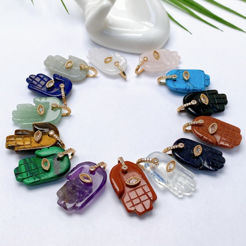 1pc Brand Crystal Natural Ston - огляд і ціна Men'S Accessories Jewelry Brands