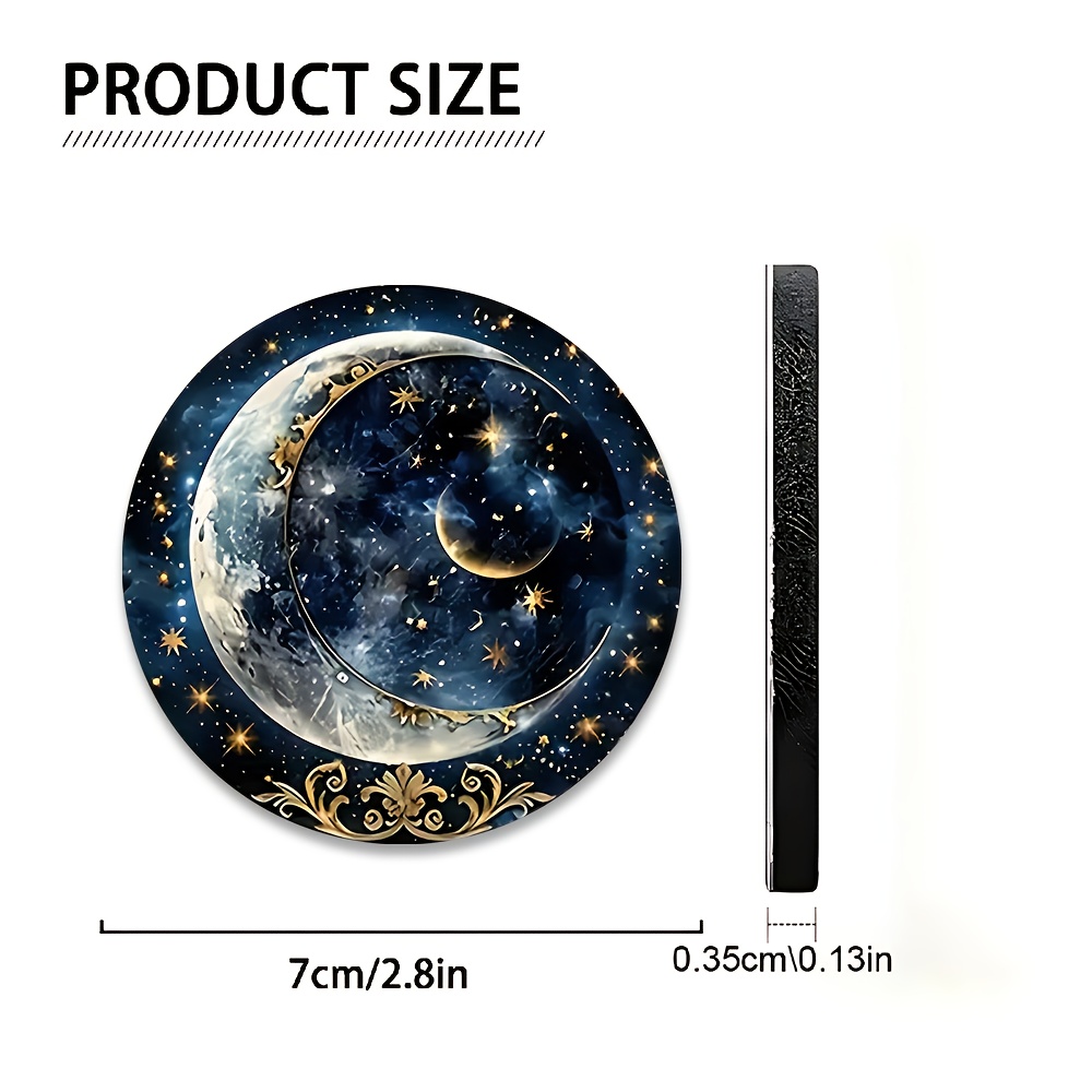 2pcs Starry Night Moon Car Cup - огляд і ціна Men Accessories Elegant