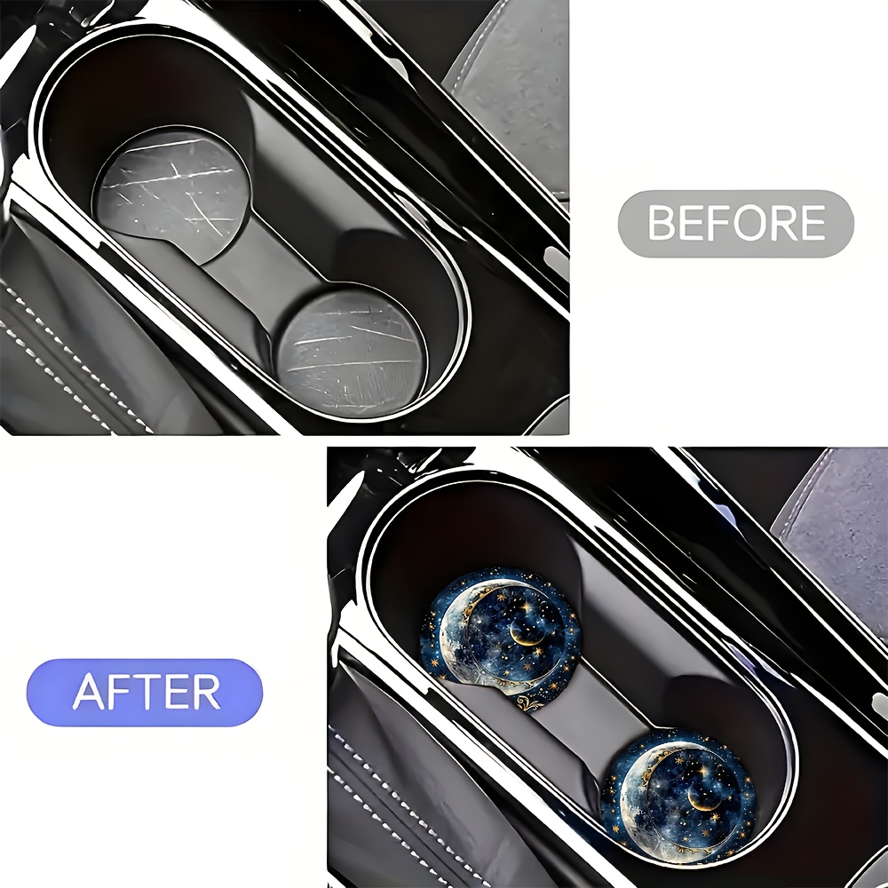 2pcs Starry Night Moon Car Cup - огляд і ціна Men Accessories Elegant