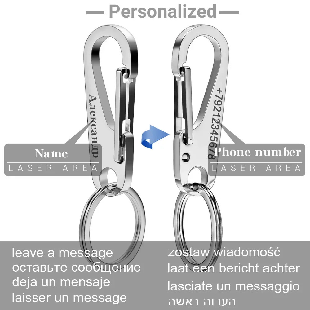 304 Stainless Steel Keyring Pe - огляд і ціна Men Accessories In Silver