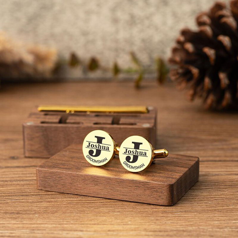Personalized Groomsmen Cufflin - огляд і ціна Tie Clip Set