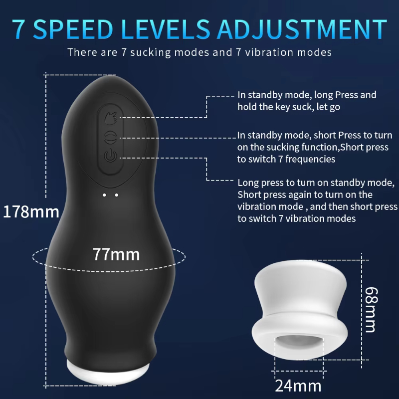 Automatic Sucking Male Masturb - огляд і ціна Men'S Vegan Accessories