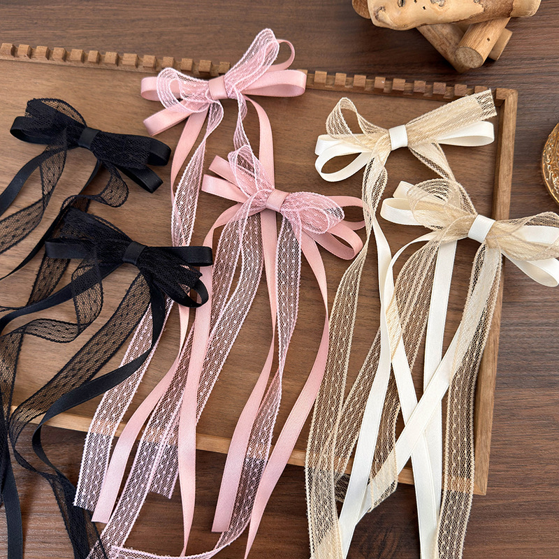 2Pcs/Set Lace Satin Ribbon Bow - огляд і ціна Tie Clip Set