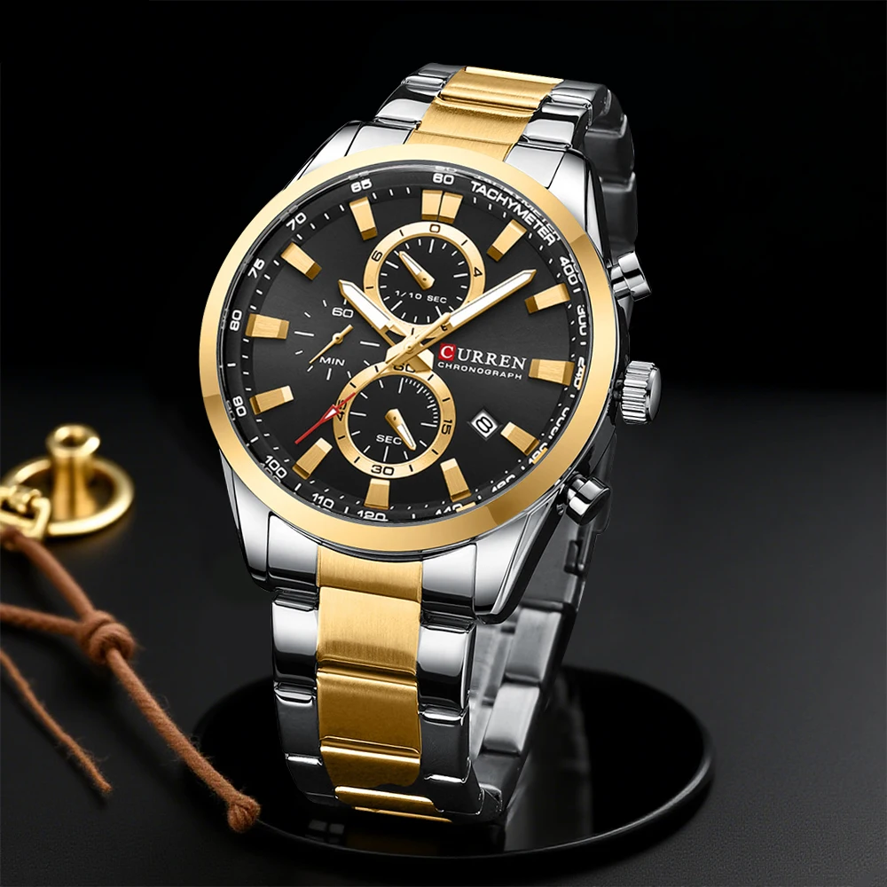 CURREN Casual Quartz Chrono Sp - огляд і ціна Men Accessories Jewelry