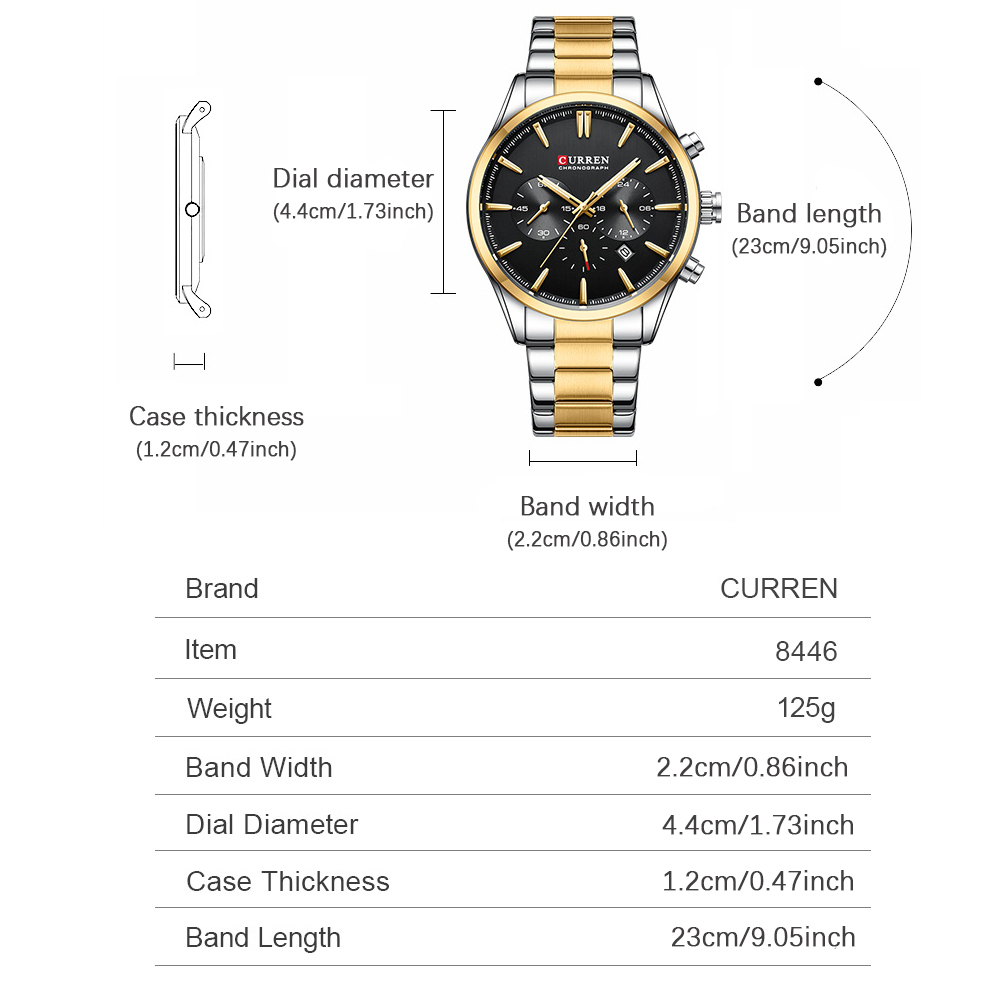CURREN Casual Quartz Chrono Sp - огляд і ціна Men Accessories Jewelry