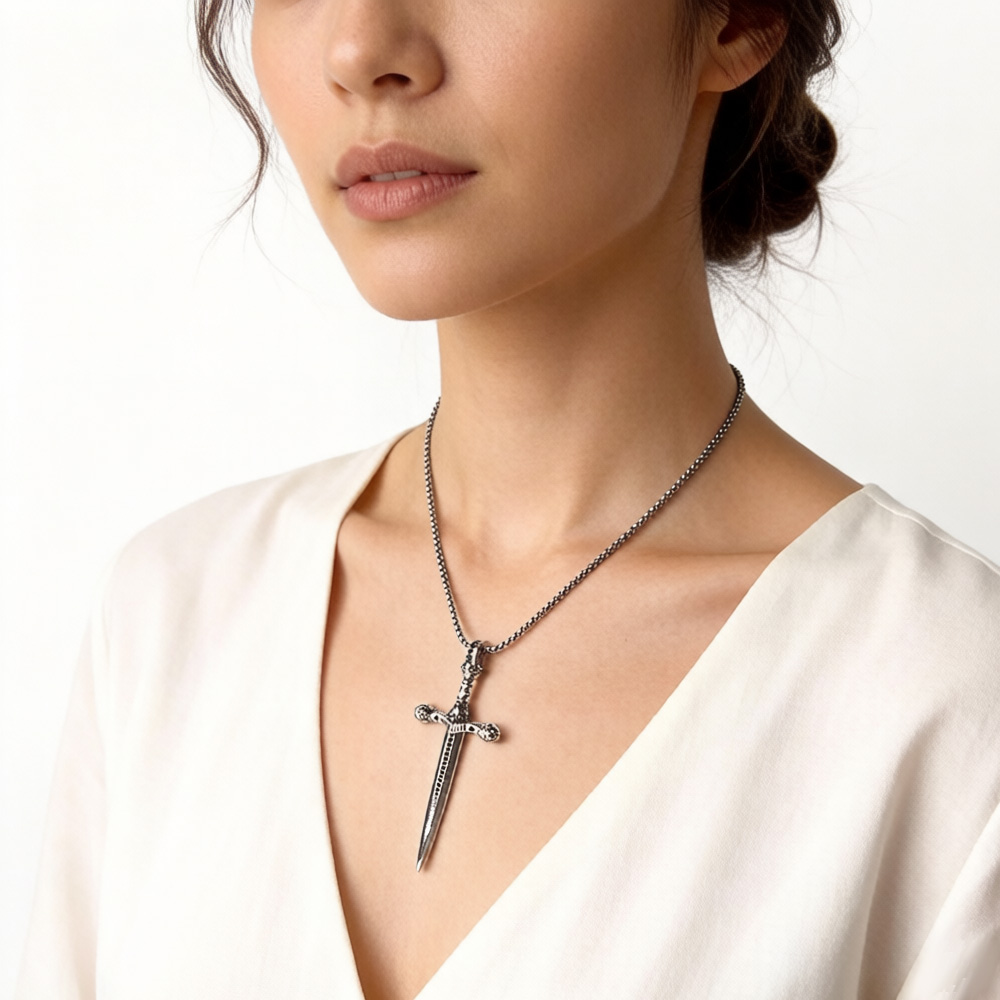 Pendant Skull Sword,Brand New  - огляд і ціна Men'S Accessories Jewelry Brands