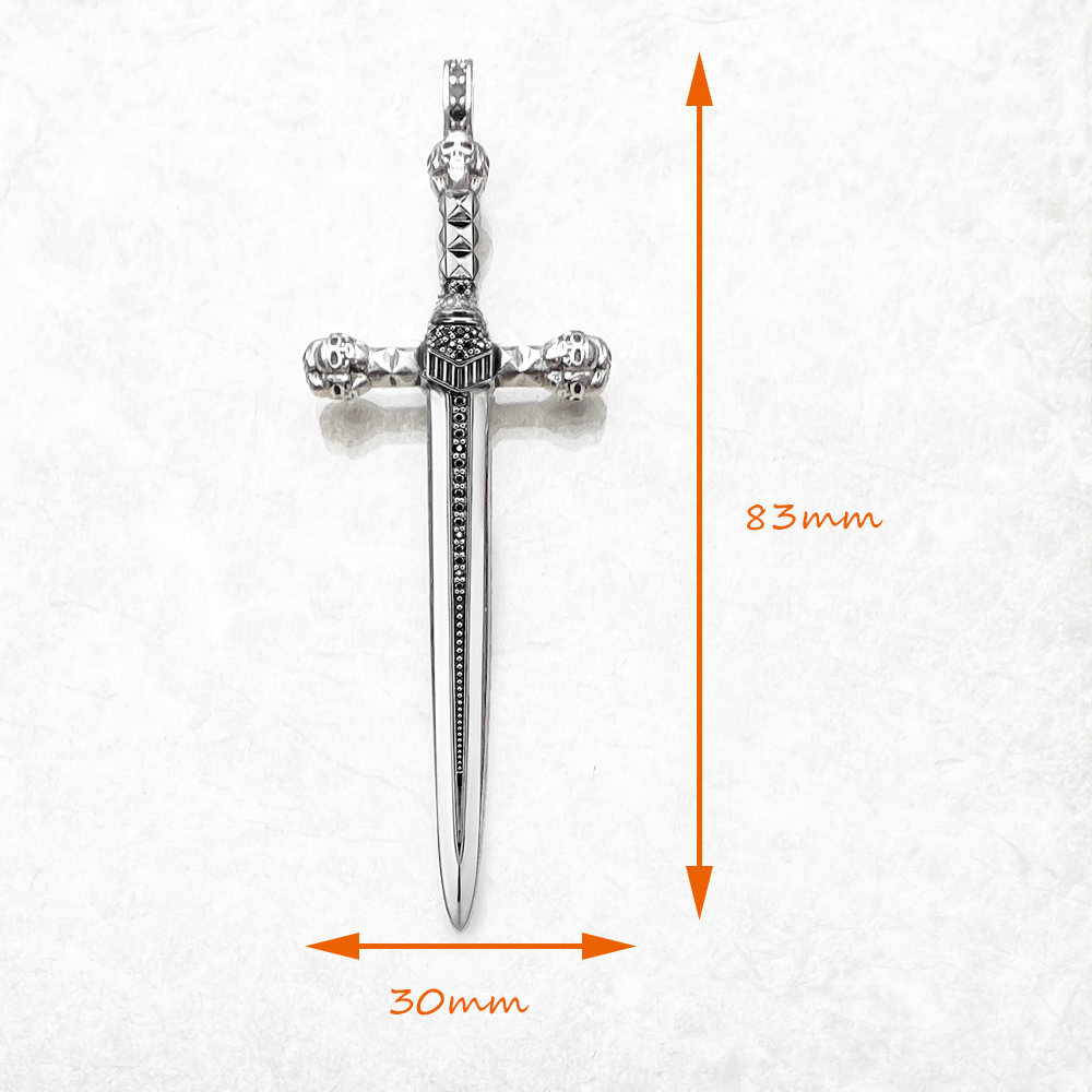 Pendant Skull Sword,Brand New  - огляд і ціна Men'S Accessories Jewelry Brands
