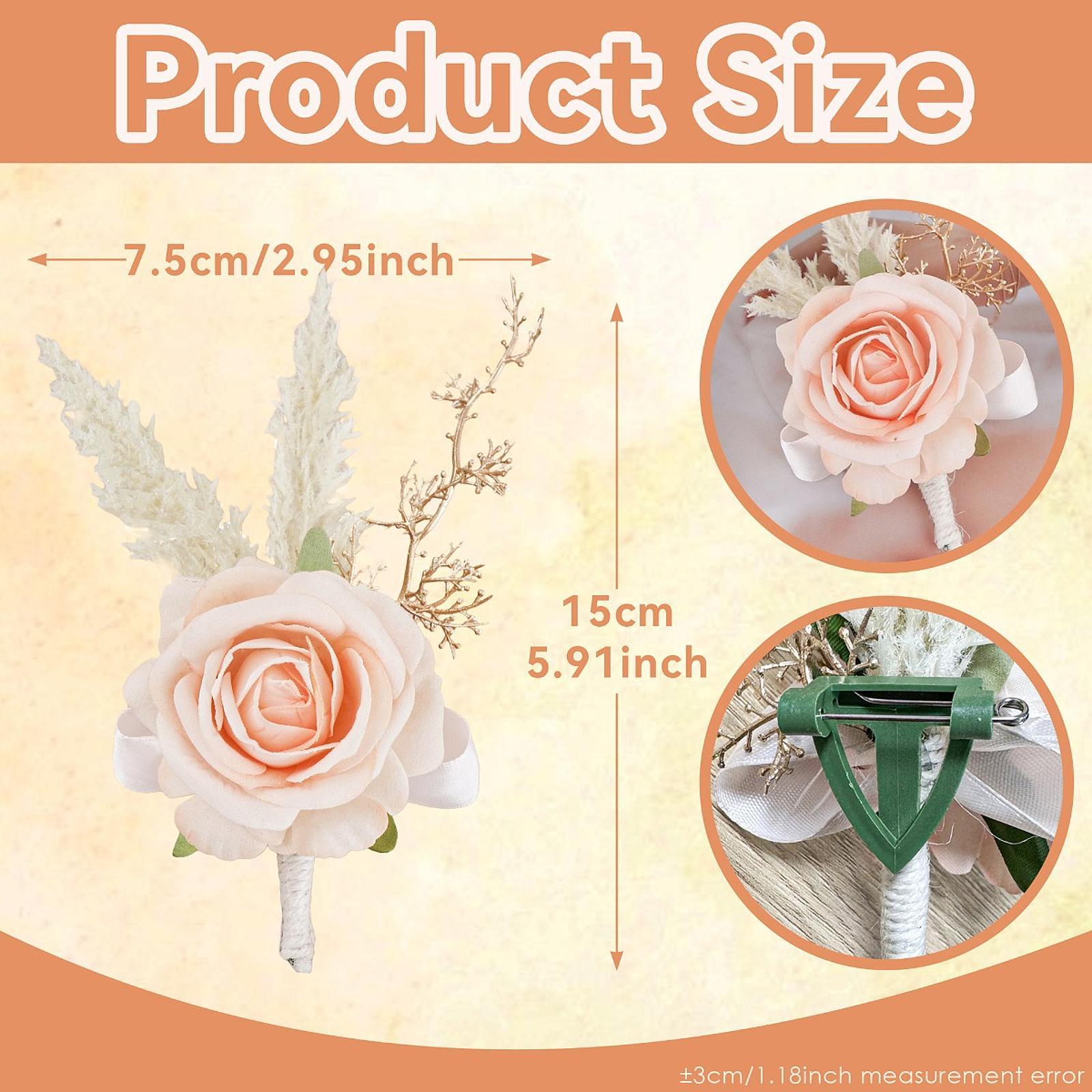 Elegant Rose Boutonniere Handm - огляд і ціна Men Accessories Elegant
