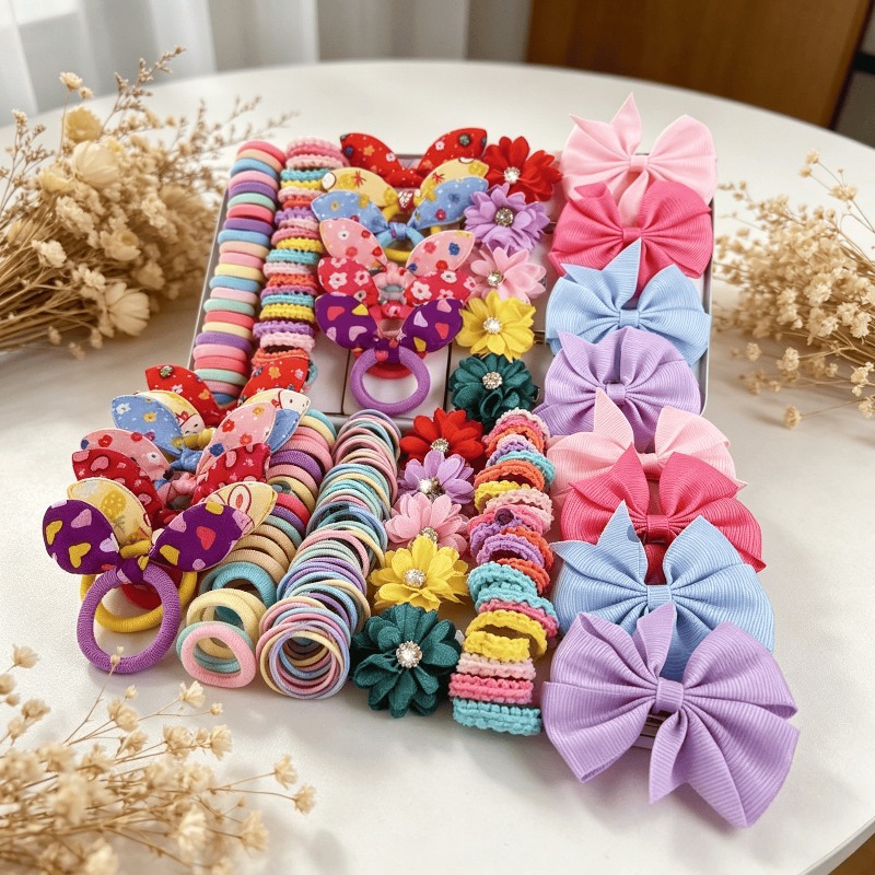 73PCS   New Fabric Girls Hair  - огляд і ціна Tie Clip Set