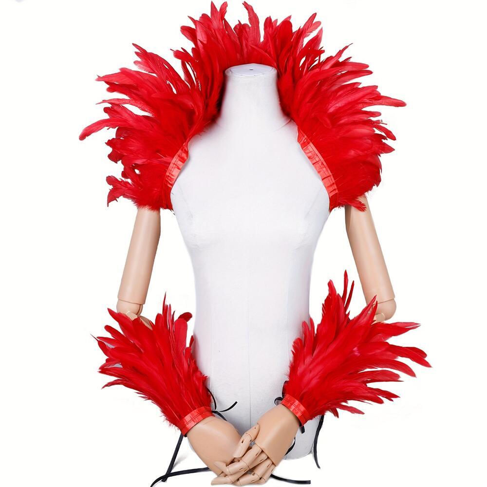 Elegant Red Feathers Women's S - огляд і ціна Men Accessories Elegant