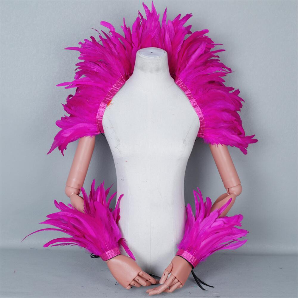 Elegant Red Feathers Women's S - огляд і ціна Men Accessories Elegant