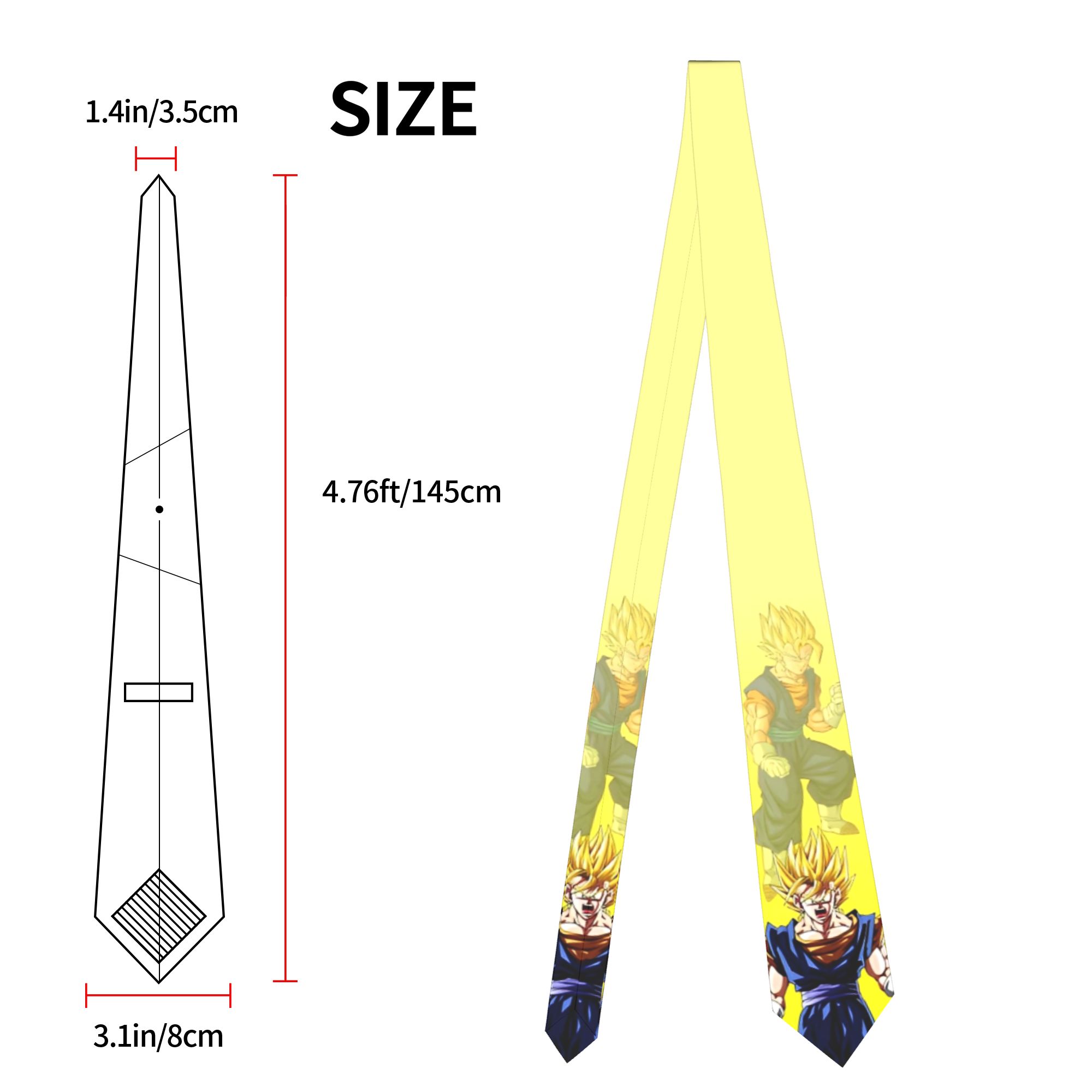 DBZ Z Characters Pattern Neckt - огляд і ціна Men Accessories Wedding