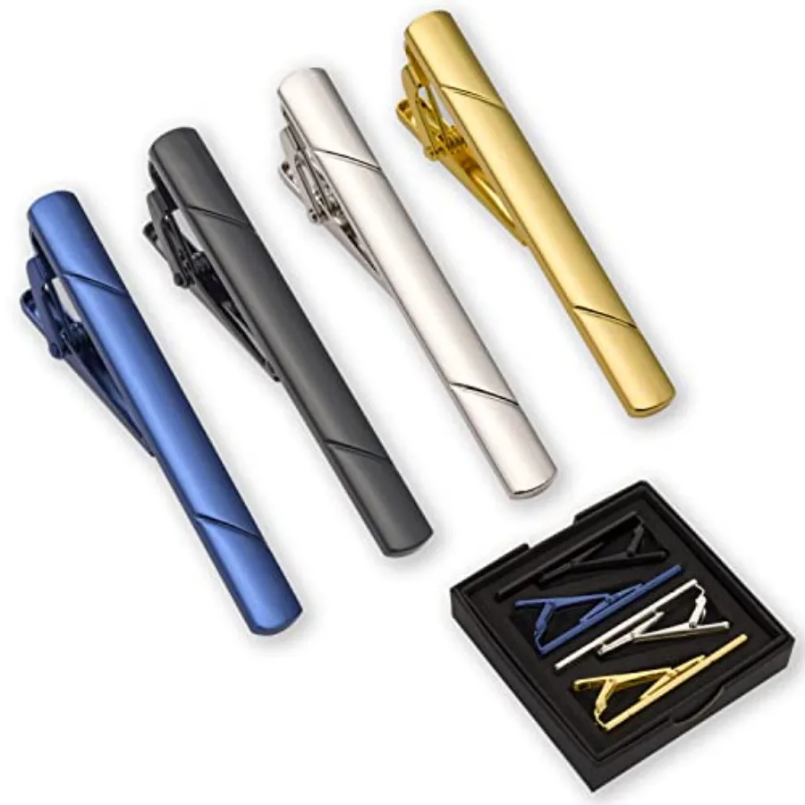 4Pcs Tie Clips For Men Tie Bar - огляд і ціна Men Accessories For Gift