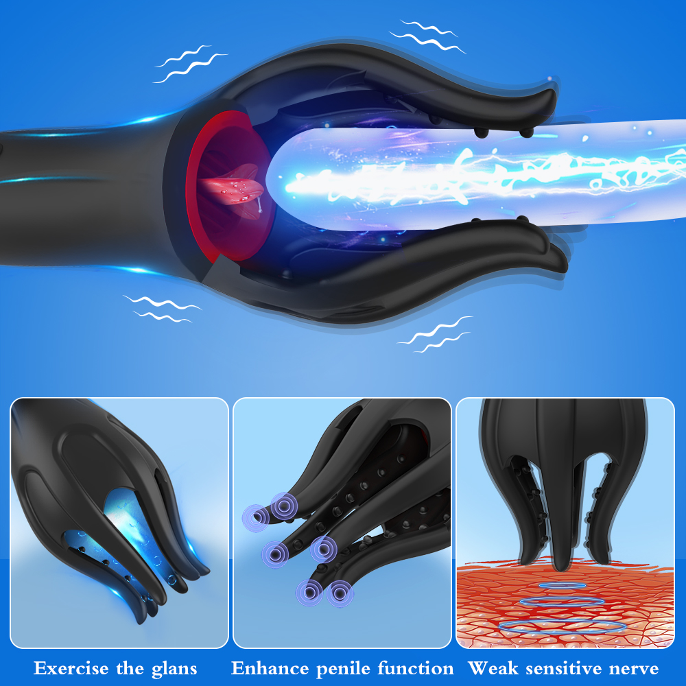 Masturbator for Men Glans Vibr - огляд і ціна Men'S Vegan Accessories
