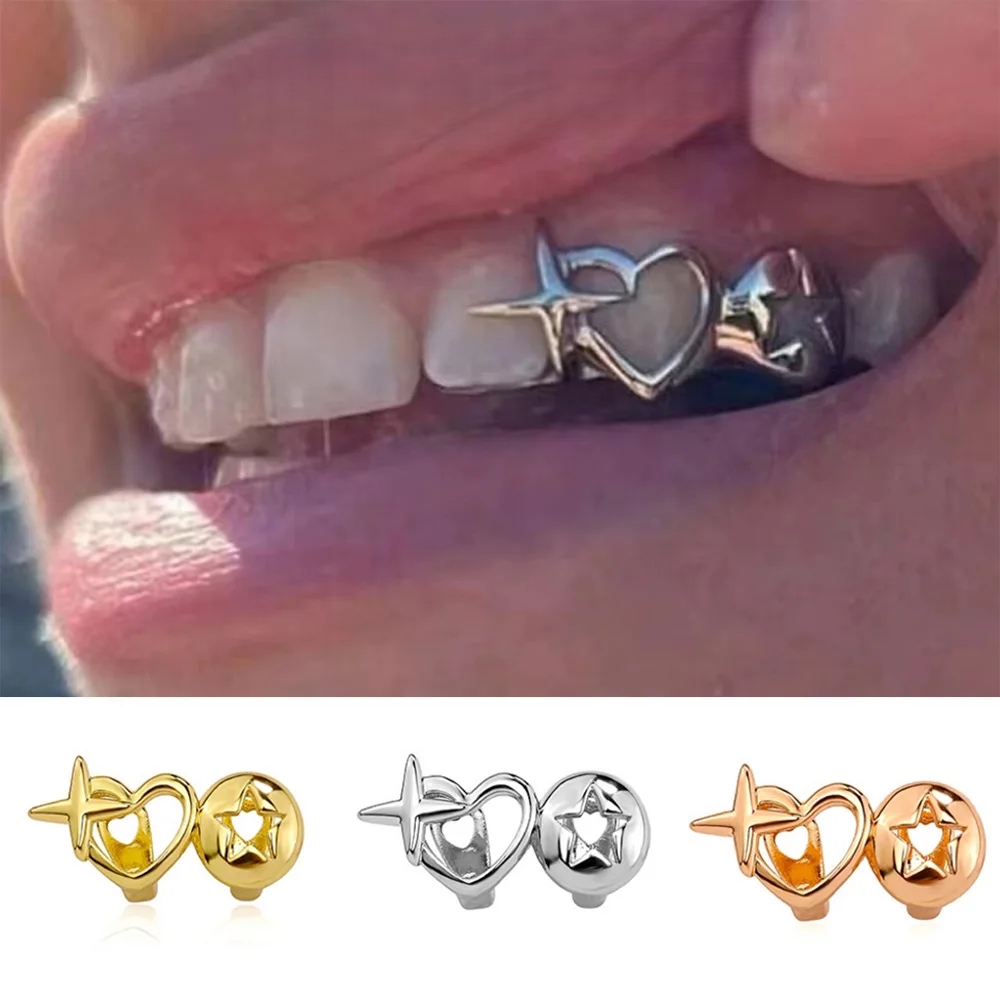 Punk Hip Hop Hollow Heart Teet - огляд і ціна Men Accessories In Silver