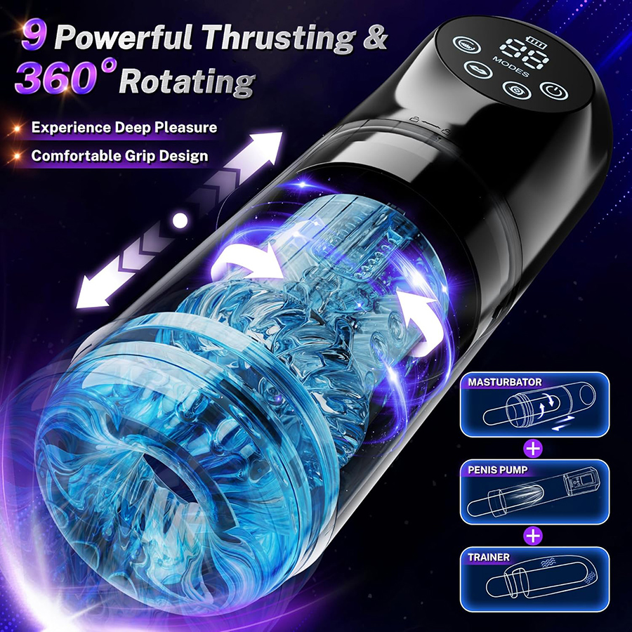 Automatic Thrusting Rotating M - огляд і ціна Men'S Vegan Accessories