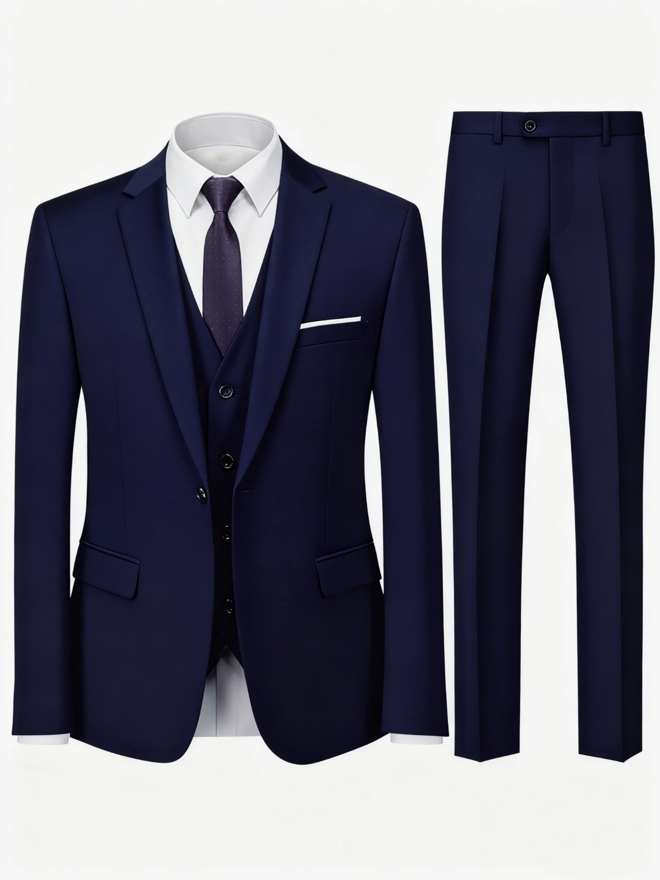 Men's Formal Office Suit 3-Pie - огляд і ціна Men Accessories Elegant